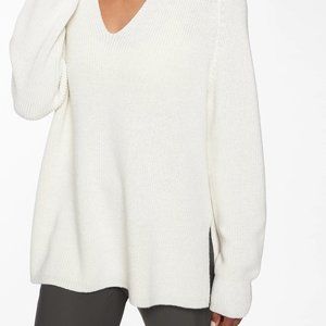 Athleta Switchback Pullover Sweater [stained]
